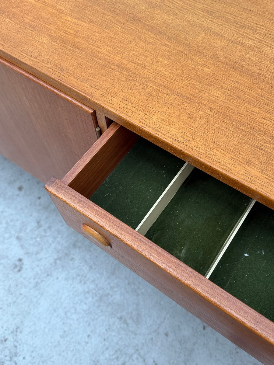 Enfilade scandinave en teck, 1960  -photo-4
