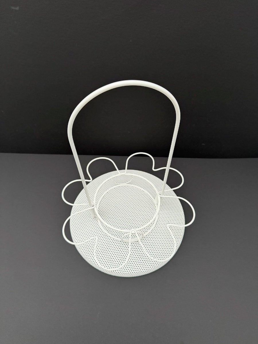Porte verres de Mathieu MATEGOT en métal, France 1950  -photo-2
