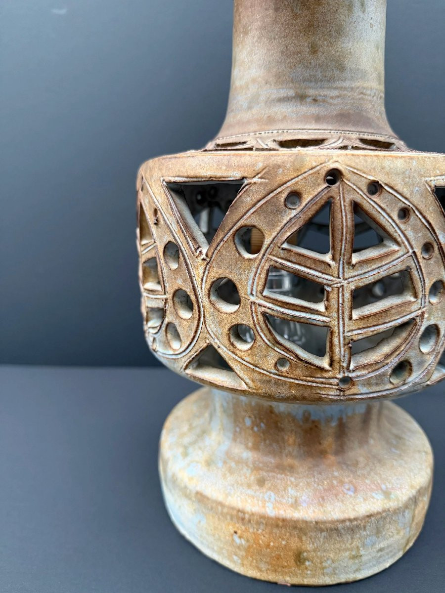 Lamp By Agnès Escala In Ceramic, France 1970  -photo-4