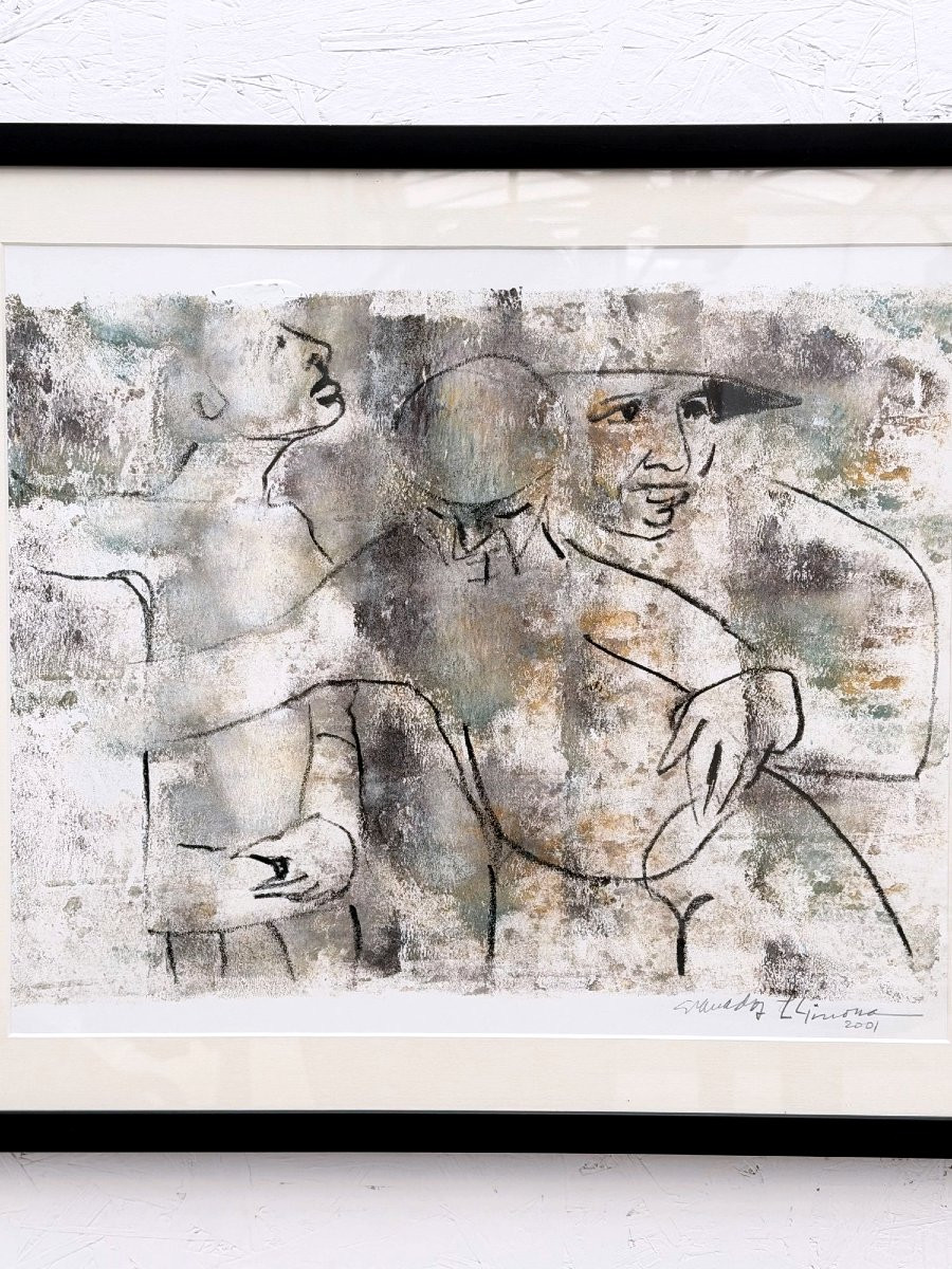 Mixed Media On Paper By Joan Granados I Llimona, 2001  -photo-2