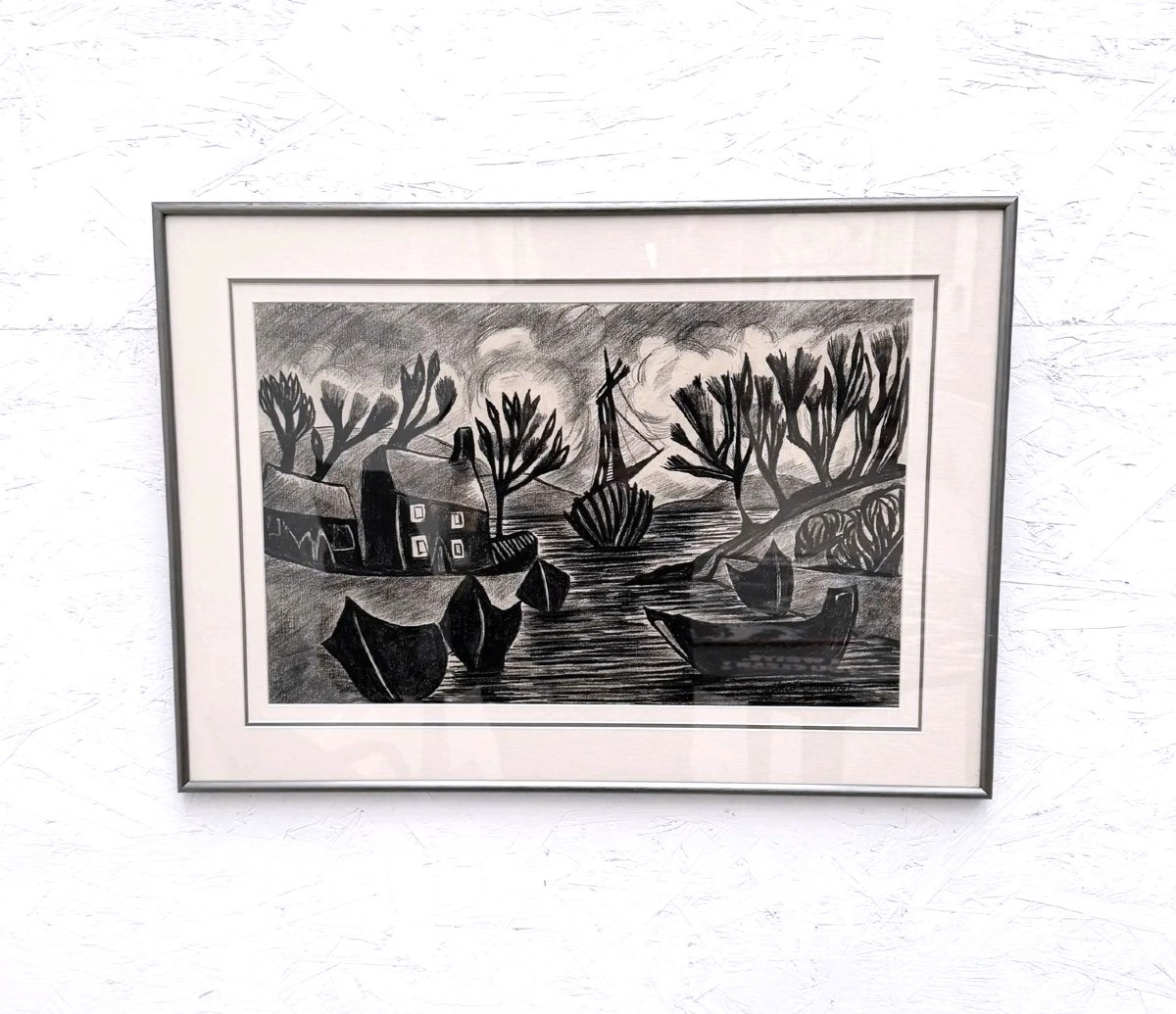 Drawing On Paper By Gabriel Arnaud, 1956  