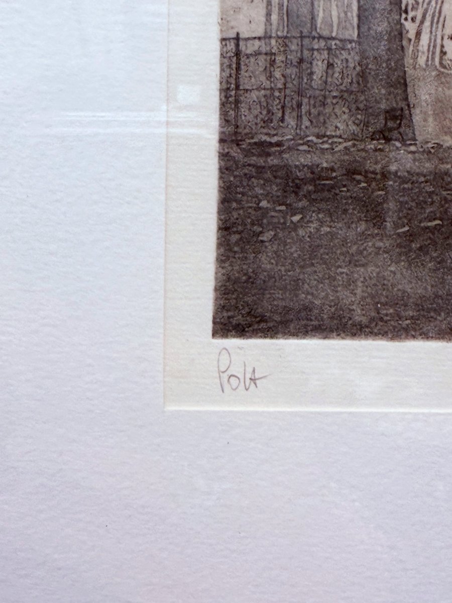 Gravure sur papier "Promenade" de POLA -photo-3