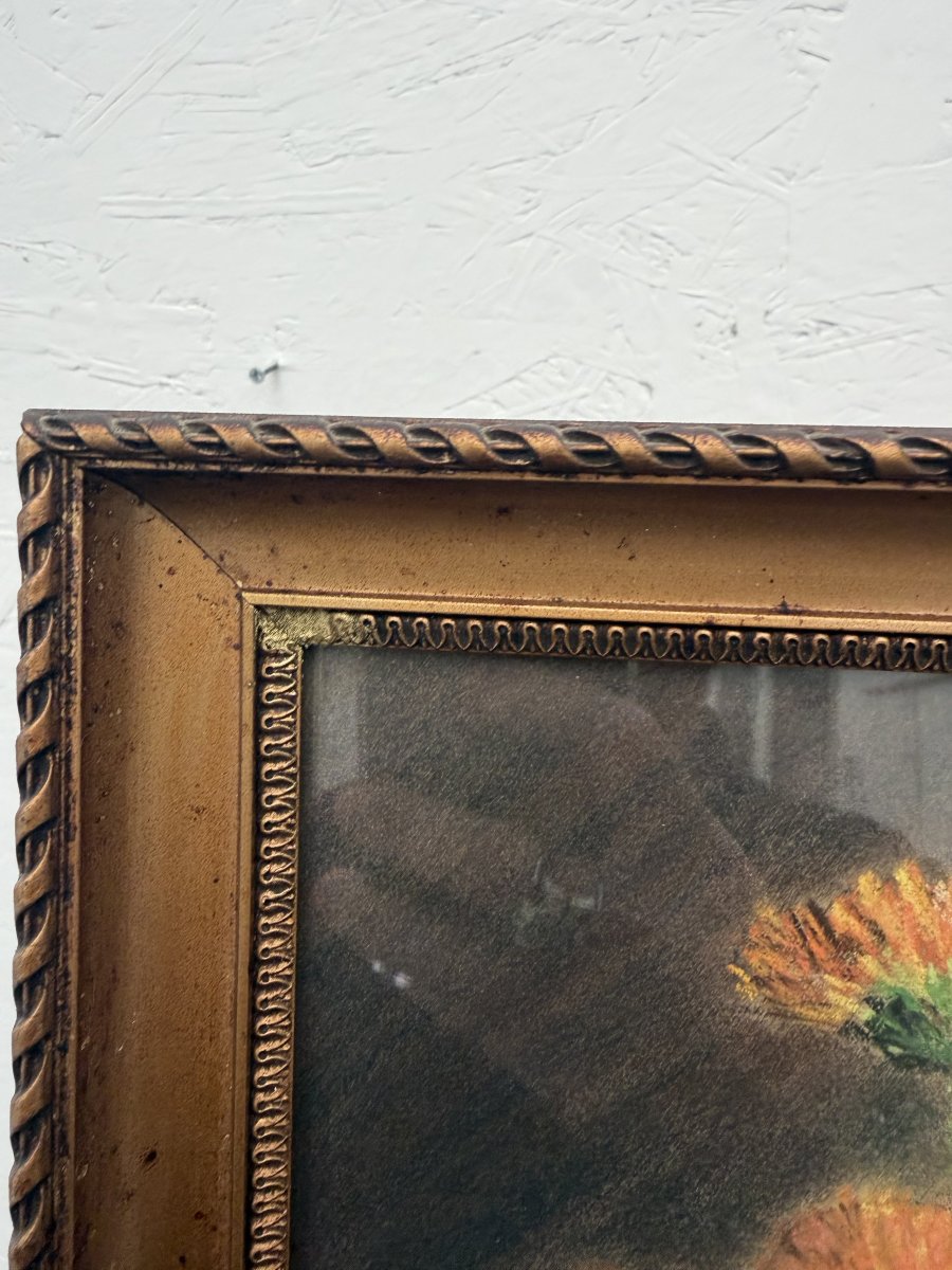 Pastel sur papier de J. USLOVA-photo-1