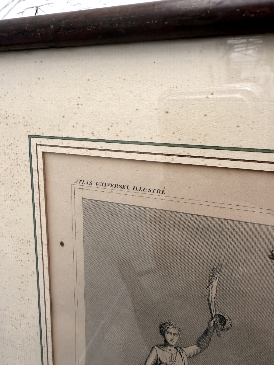 Gravure originale de Victor LEVASSEUR Carte ancienne de l'Europe et limites, 1846  -photo-3