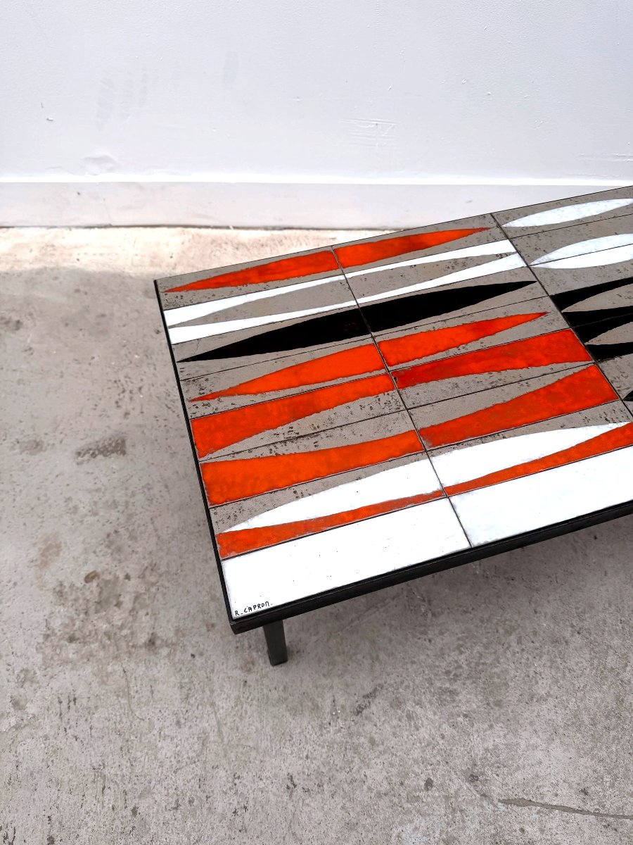 "navette" Coffee Table By Roger Capron In Ceramic, 1950-photo-4