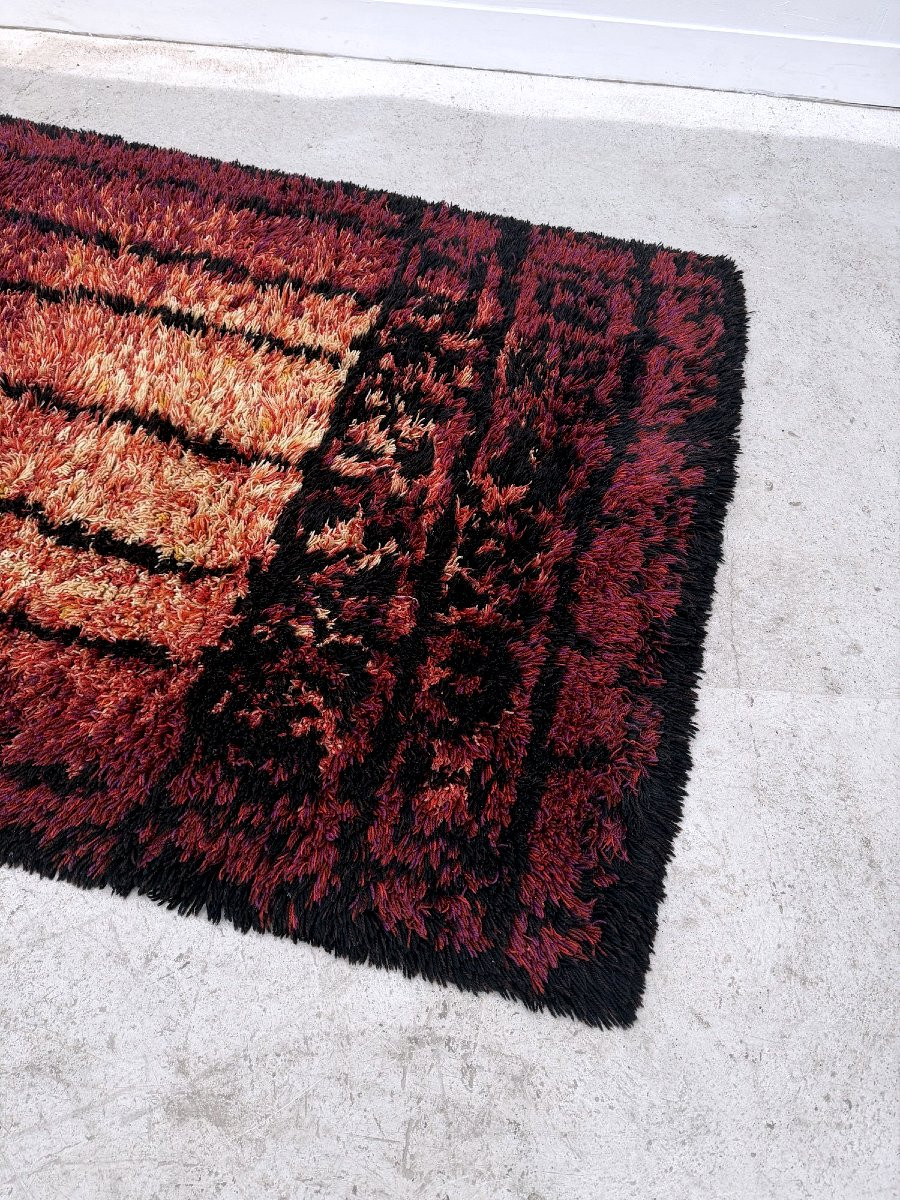 “pirkka” Rug By Laila Mikkonen In Wool, 1960  -photo-2