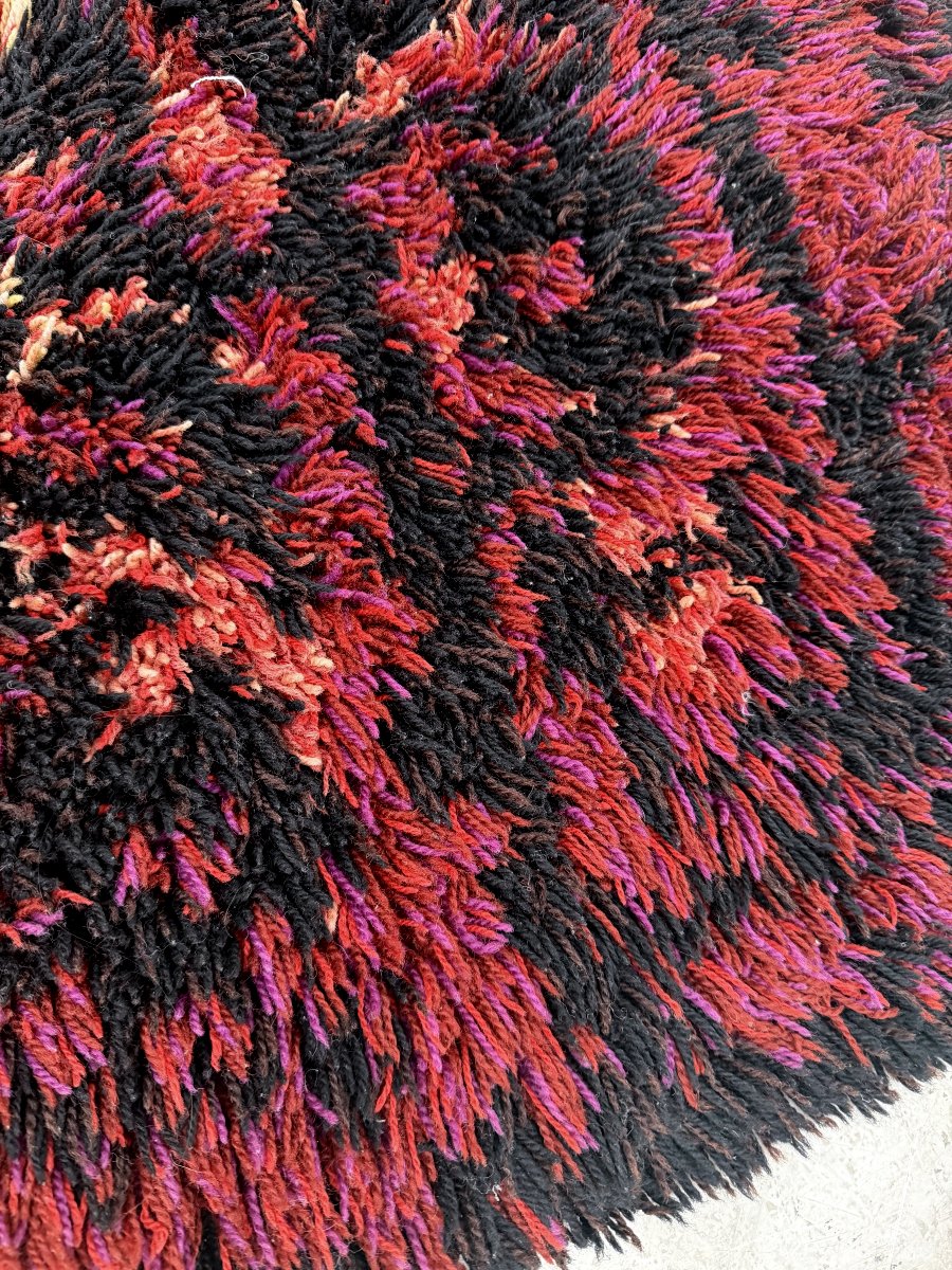 “pirkka” Rug By Laila Mikkonen In Wool, 1960  -photo-1