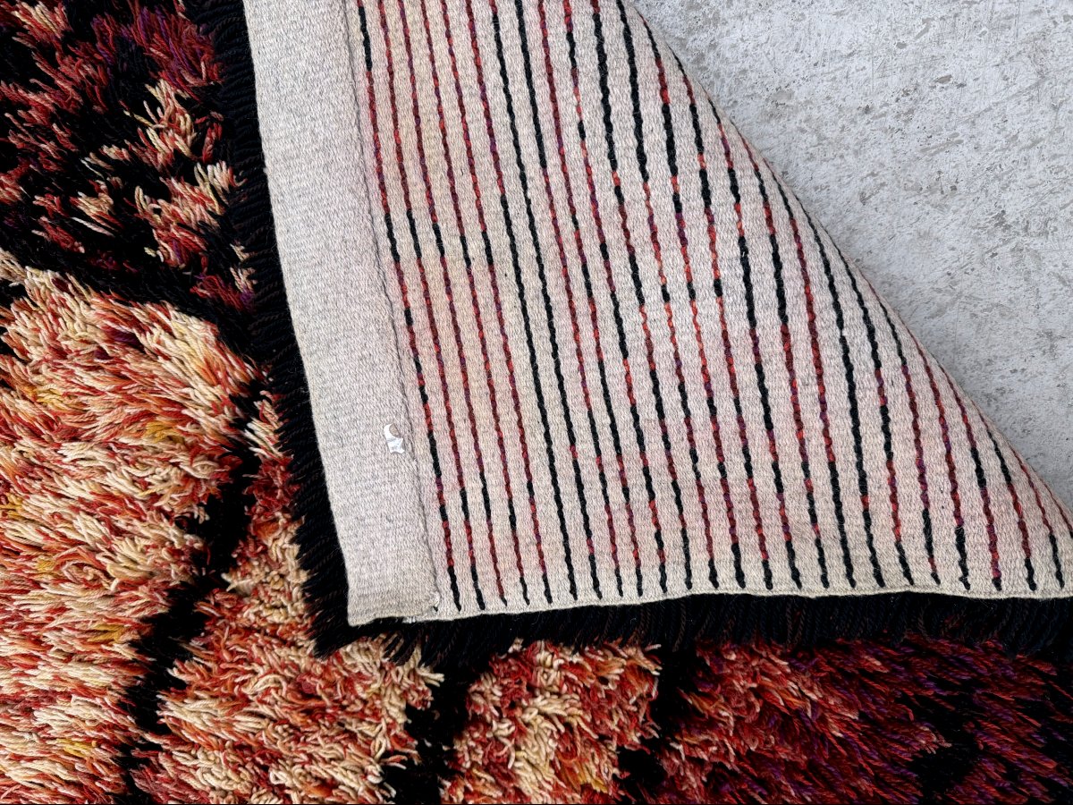 “pirkka” Rug By Laila Mikkonen In Wool, 1960  -photo-2