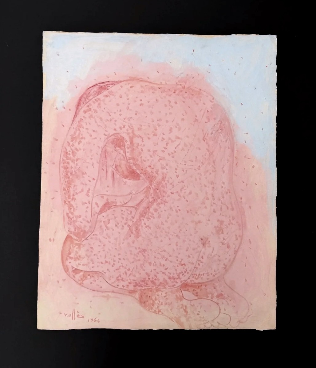 Aquarelle de Evaristo VALLES I ROVIRA (Barcelone 1923-1999), 1966