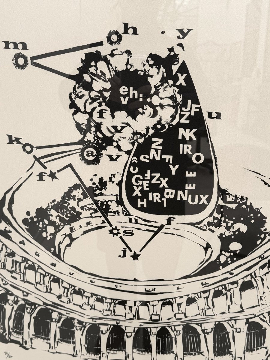 Lithographie "Arènes" de Salvador AULESTIA 14/100, 1967-photo-2