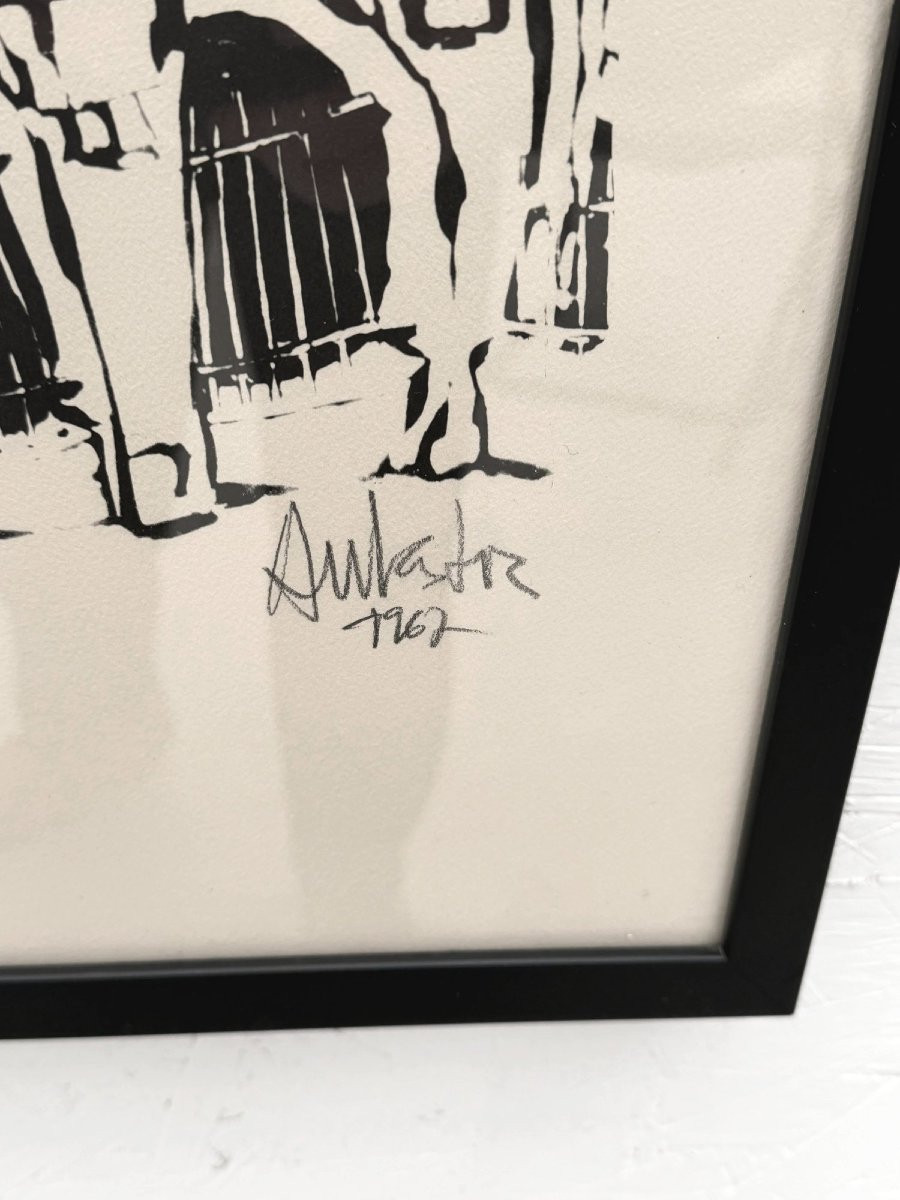 Lithographie "Arènes" de Salvador AULESTIA 14/100, 1967-photo-4