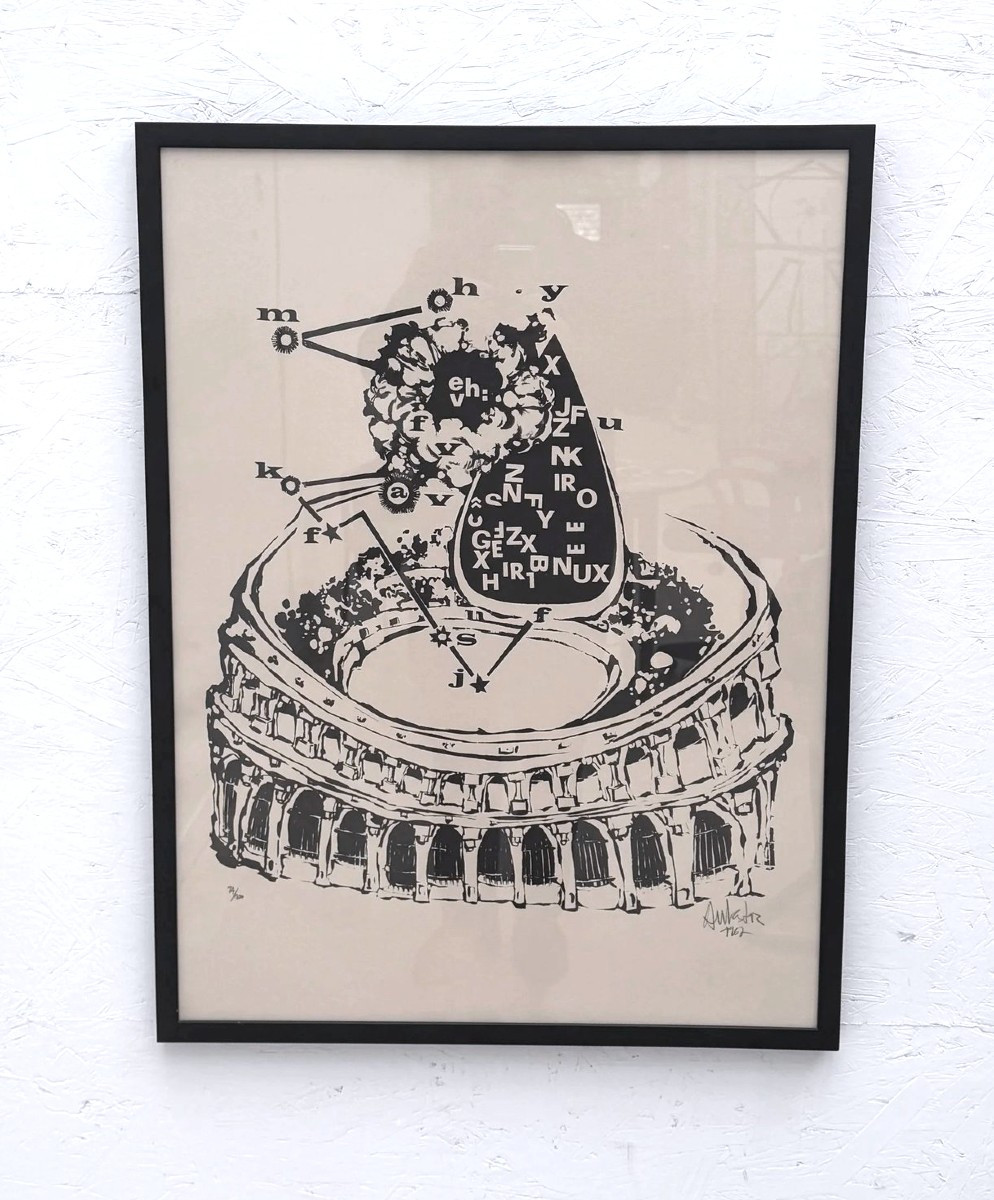 Lithographie "Arènes" de Salvador AULESTIA 14/100, 1967