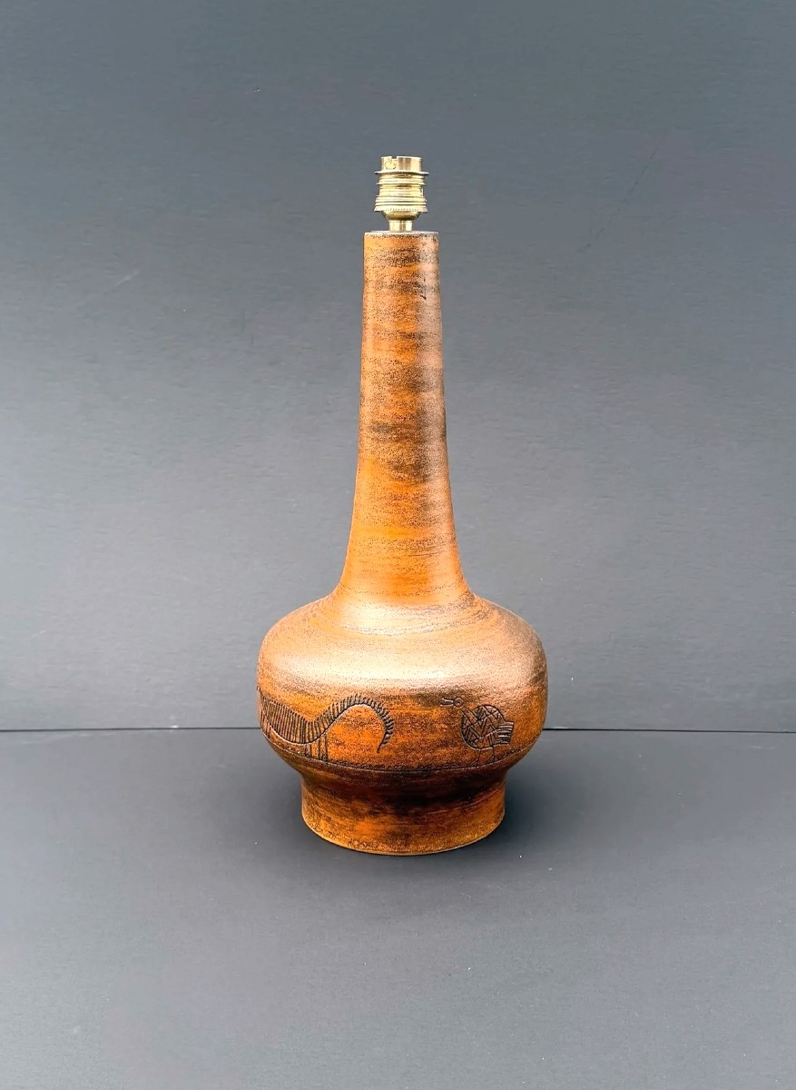 Pied de lampe de Jacques BLIN en céramique, 1960  -photo-3