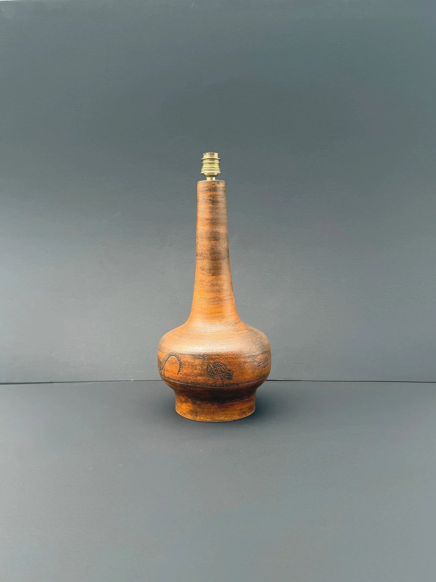 Pied de lampe de Jacques BLIN en céramique, 1960  -photo-1