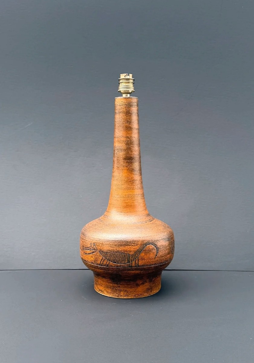 Pied de lampe de Jacques BLIN en céramique, 1960  