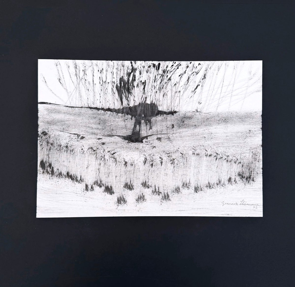 Peinture Technique mixte sur papier de Joan Granados I LLIMONA, 1992  