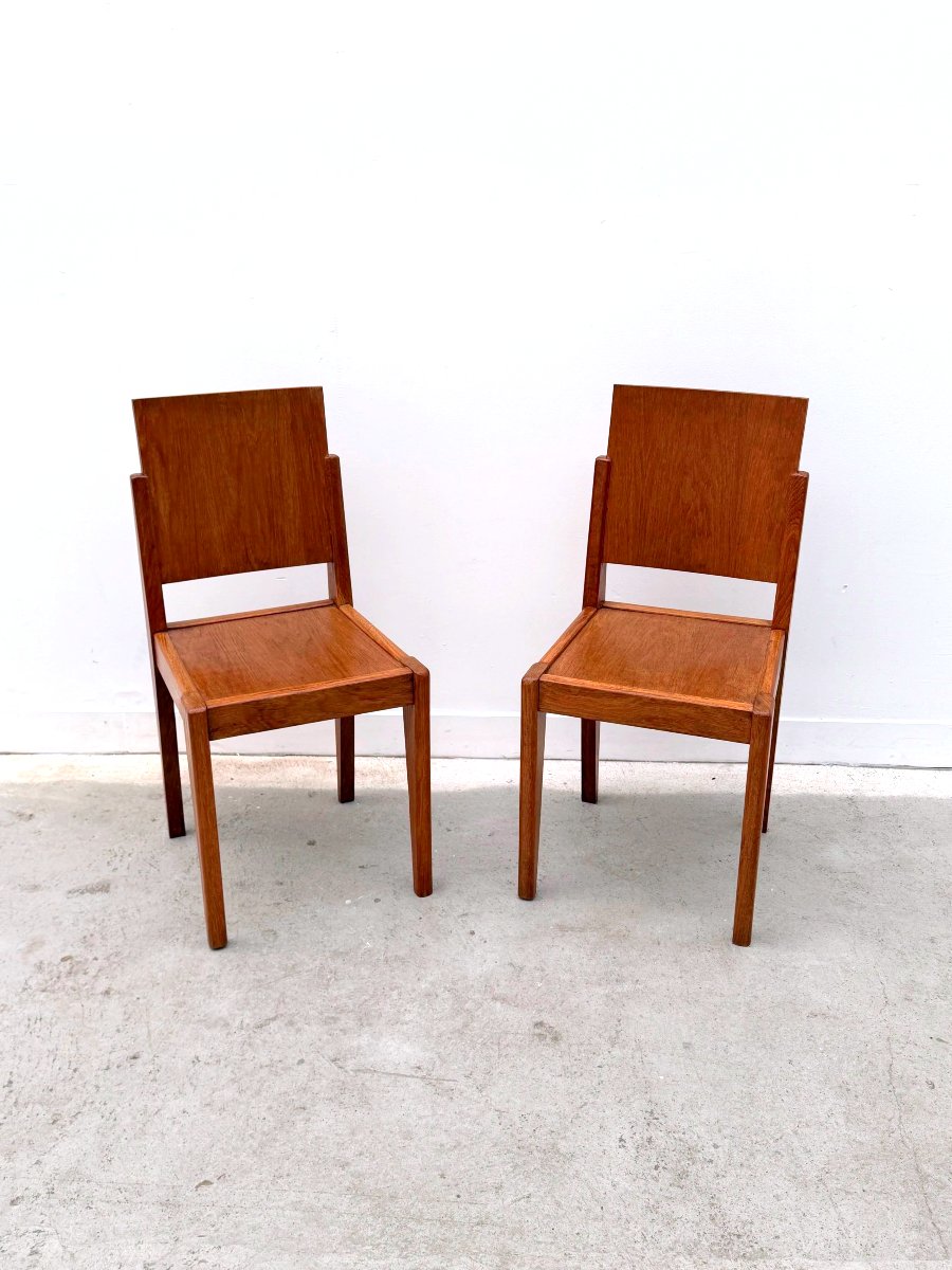 Wooden Chair, France 1950-photo-5