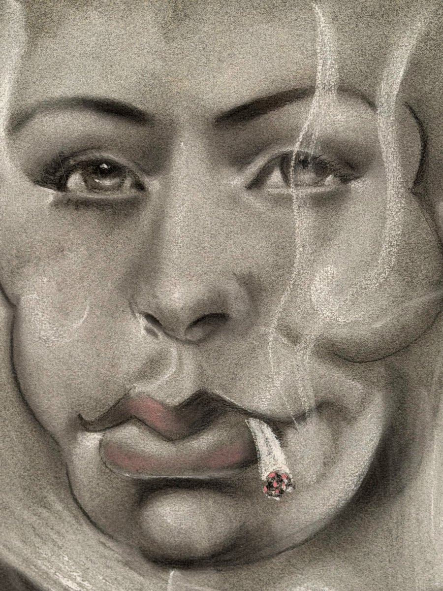 Pastel On Paper By Marino, 1975-photo-1