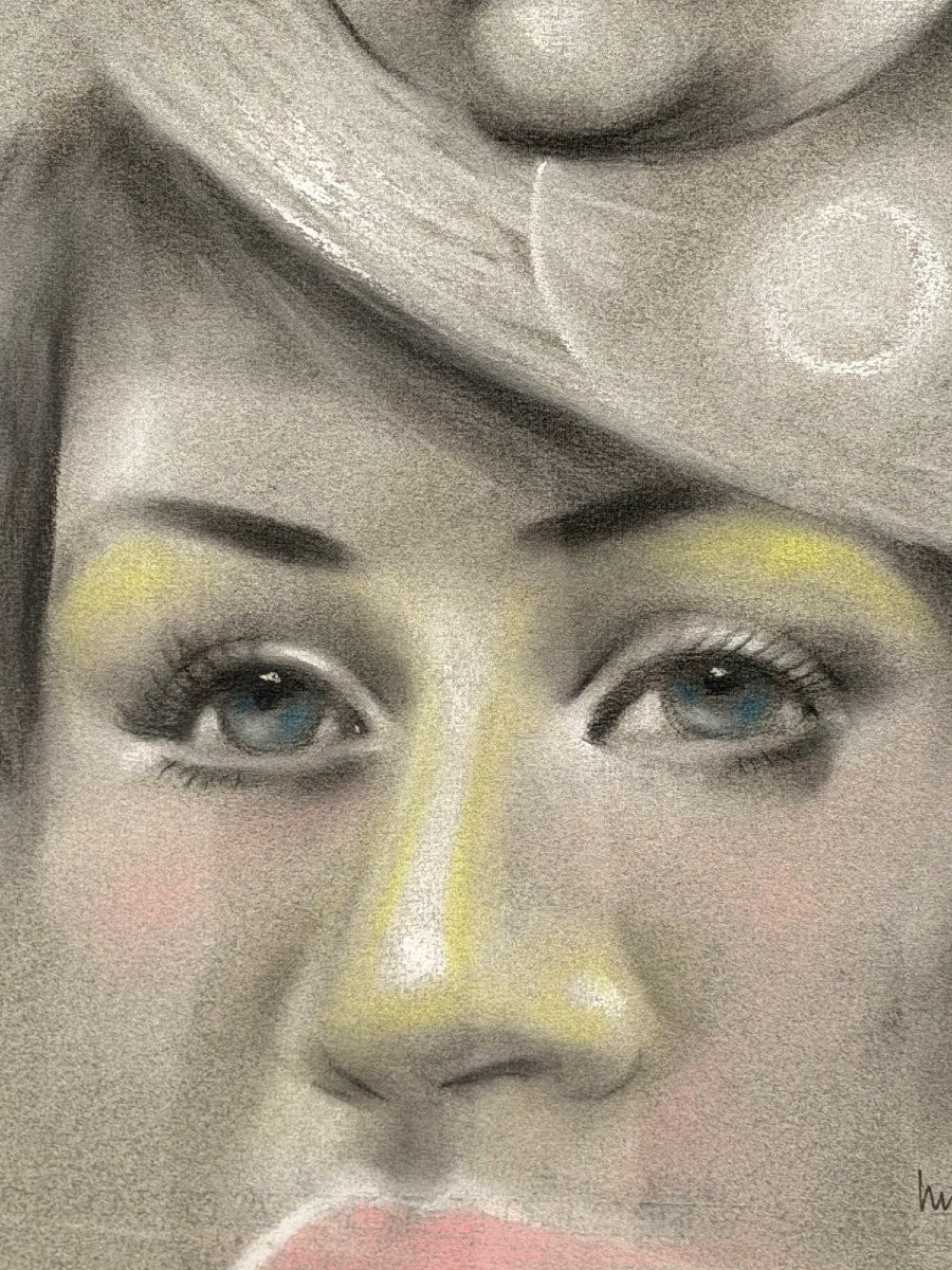 Pastel On Paper By Marino, 1975-photo-2