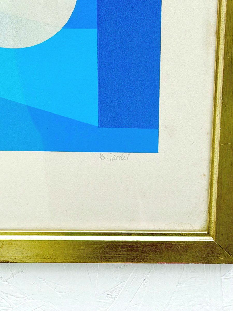 Lithographie de Bernard JARDEL 10/200, 1970 -photo-4