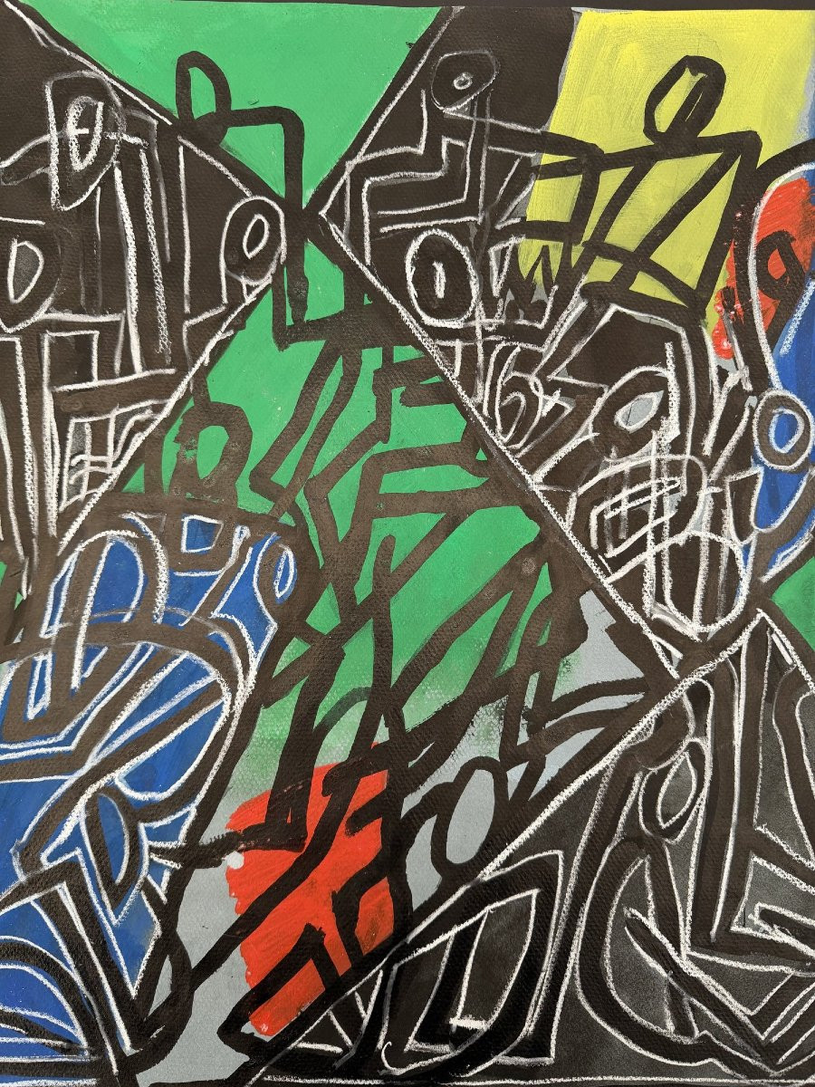 Mixed Media On Paper By Alain Michel Boucher (1944-2020), 1980-photo-2