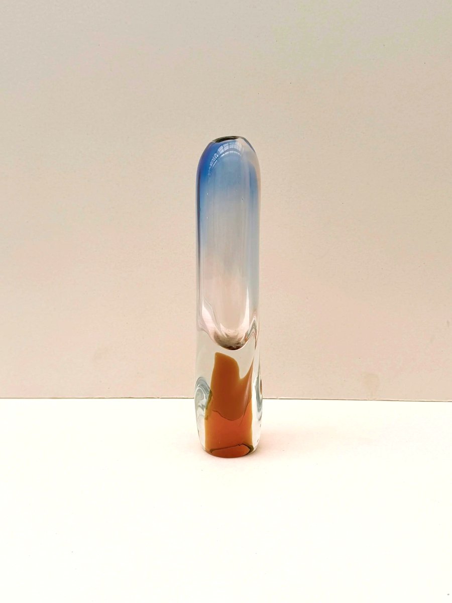 Glass Vase By Josef Hospodka For Chribska, Czechoslovakia 1960-photo-1