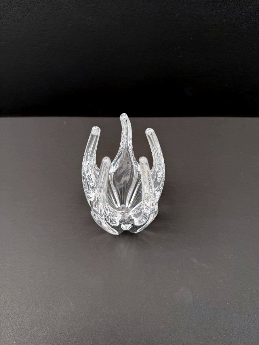 Crystal Vase From Sevres, France 1950-photo-2