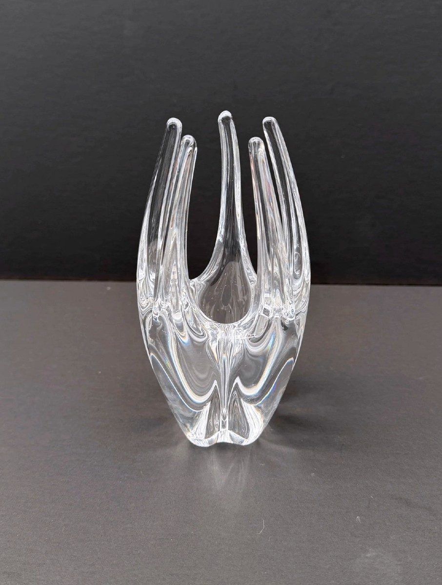 Crystal Vase From Sevres, France 1950