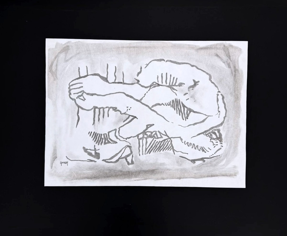 Painting Ink On Paper By Amen