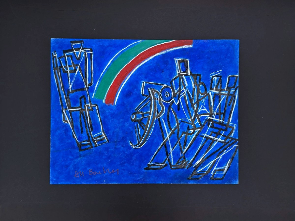 Mixed Media On Paper By Alain Michel Boucher (1944-2020)