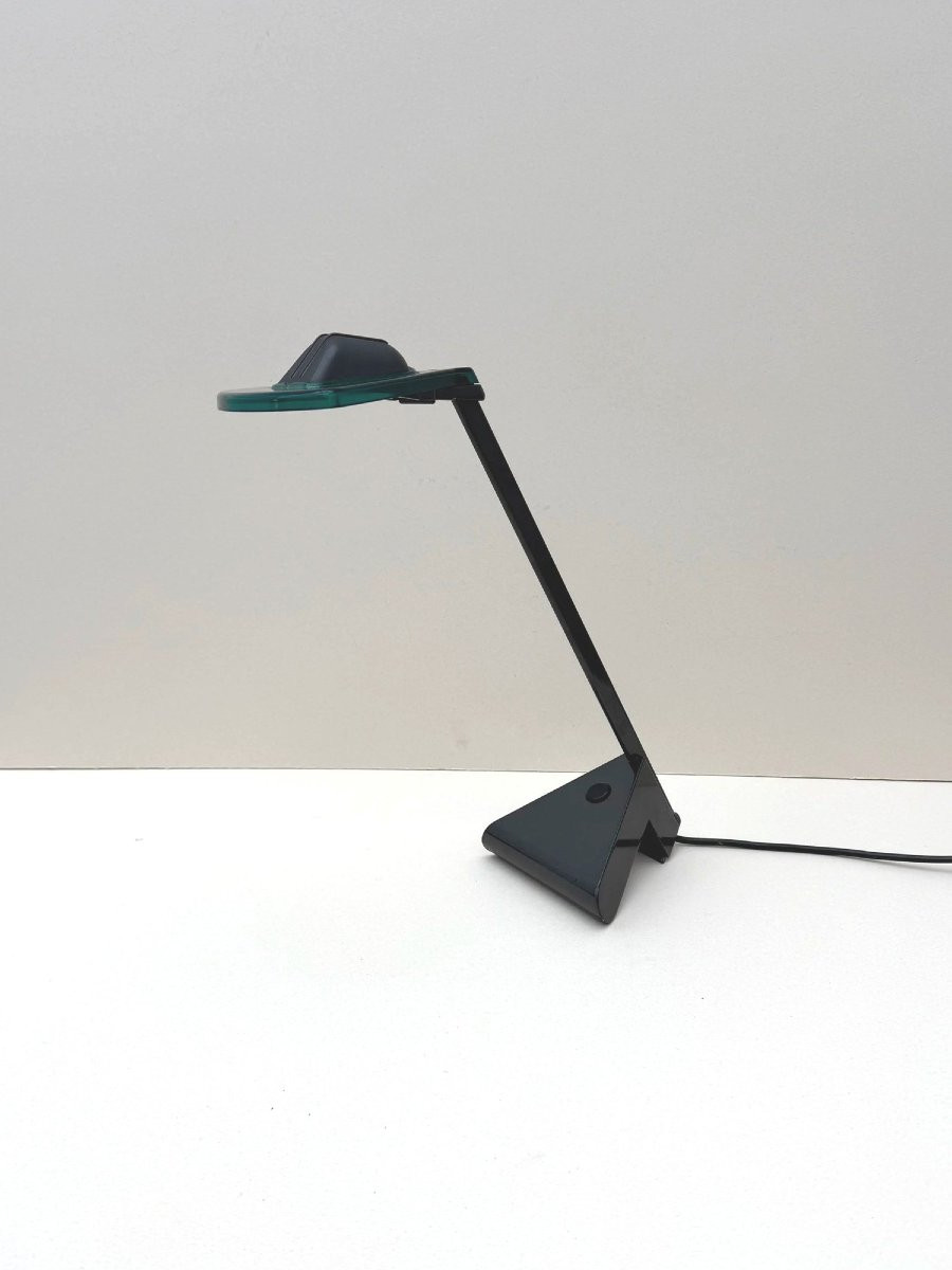Lampe de bureau halogène de ARTELUCE en métal et plastique, Italie 1980  -photo-2