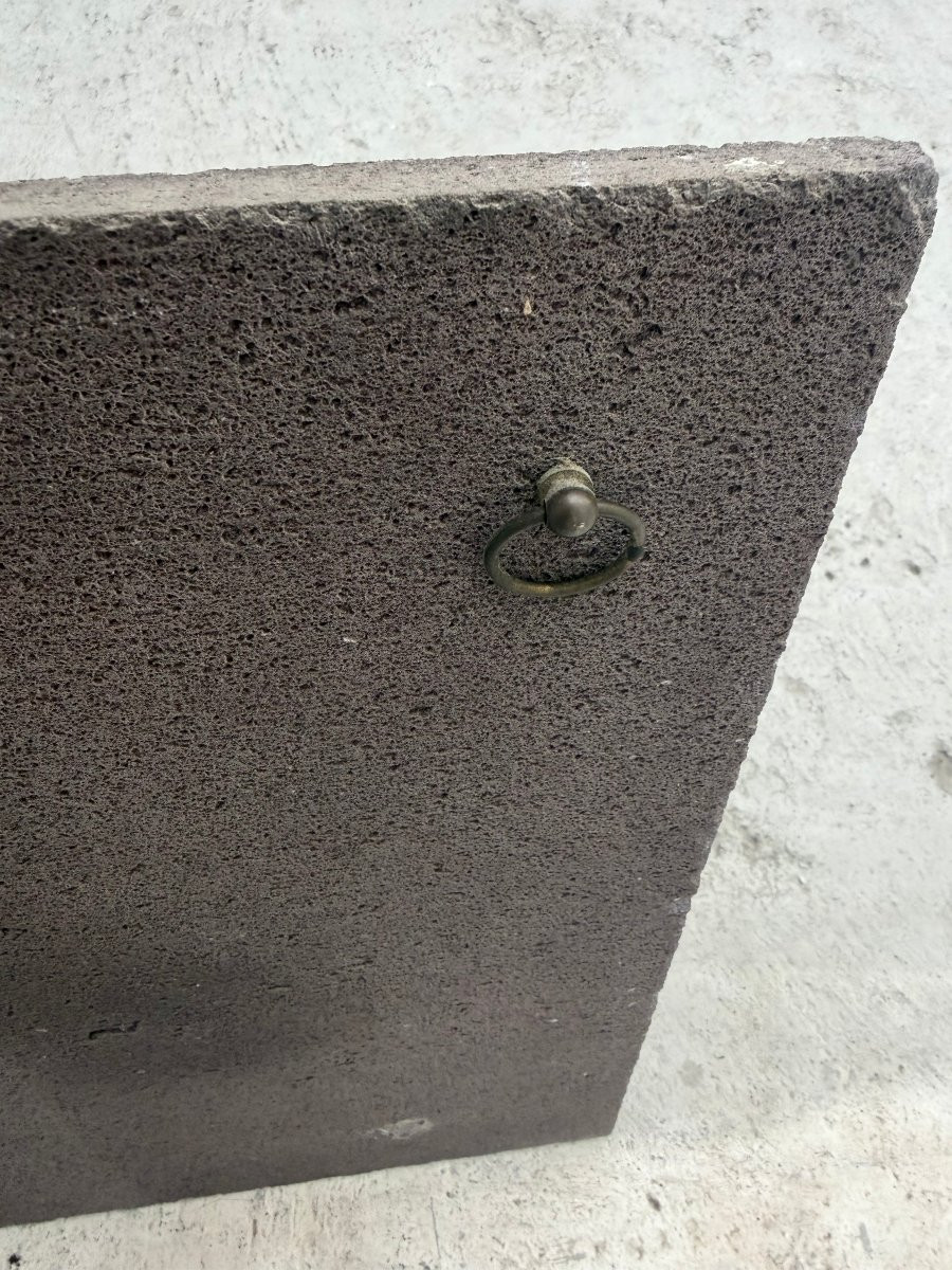 Plaque murale de JG PICARD en pierre de lave émaillée, 1970   -photo-2