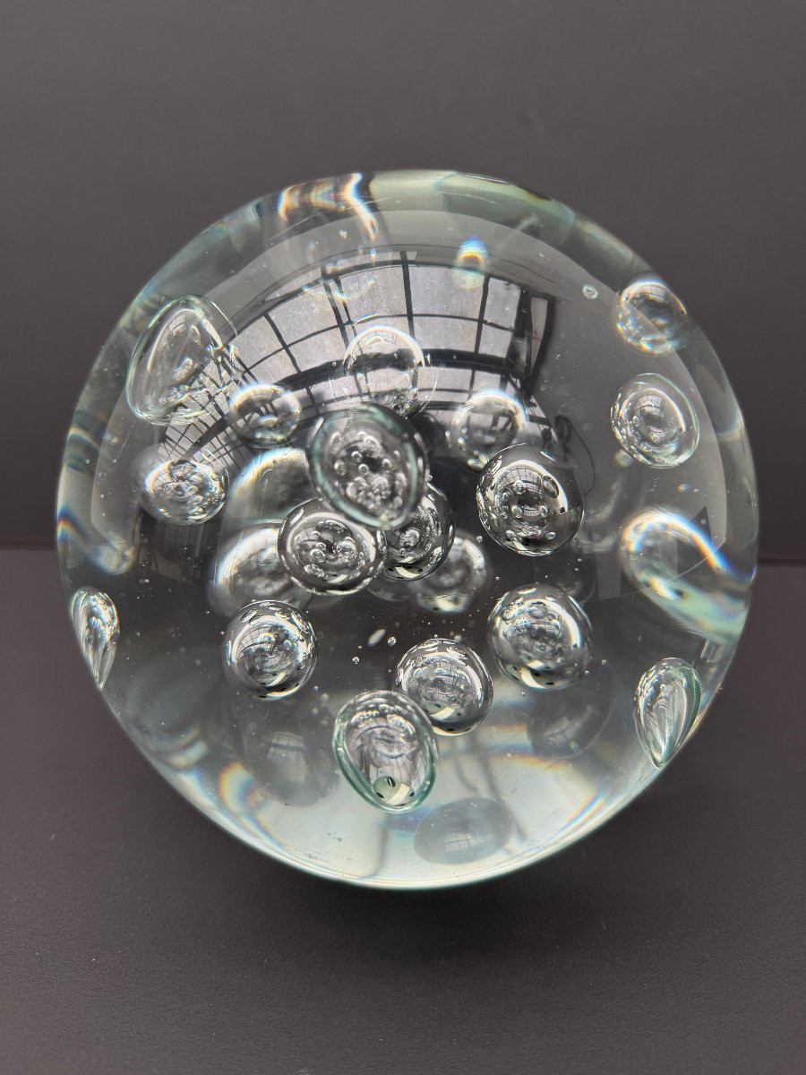 Large Blown Glass Mondi Sulfide, 1970-photo-2