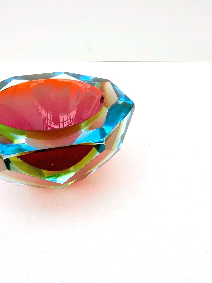 Sommerso - Murano Blown Glass Pocket Organizer, Italy 1960-photo-3