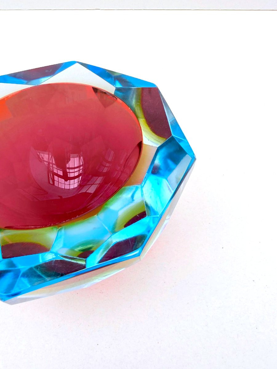Sommerso - Murano Blown Glass Pocket Organizer, Italy 1960-photo-2