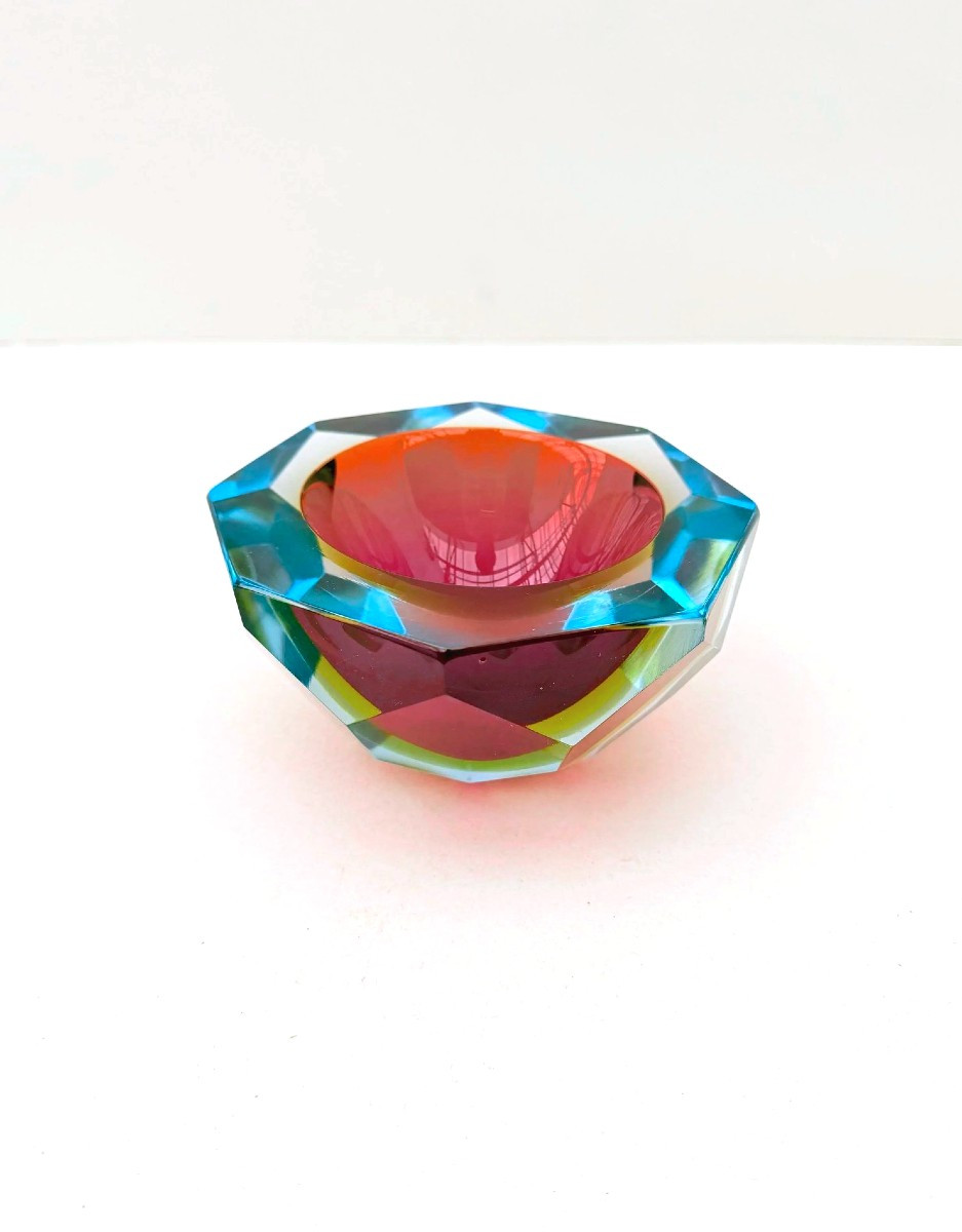 Sommerso - Murano Blown Glass Pocket Organizer, Italy 1960