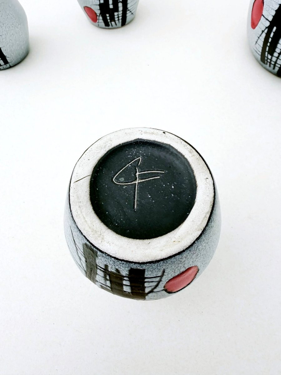 Ceramic Orangeade Set By François Caleca - Vallauris, France 1960-photo-2