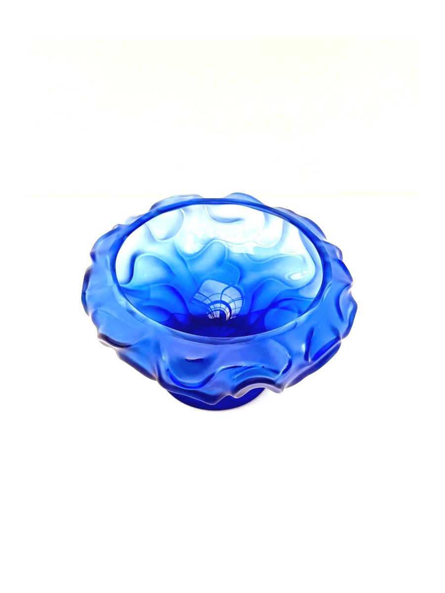 Cristallerie De Haute Bretagne Pocket Tray In Crystal, France 1980-photo-2
