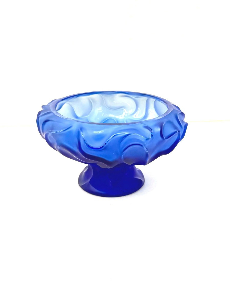 Cristallerie De Haute Bretagne Pocket Tray In Crystal, France 1980