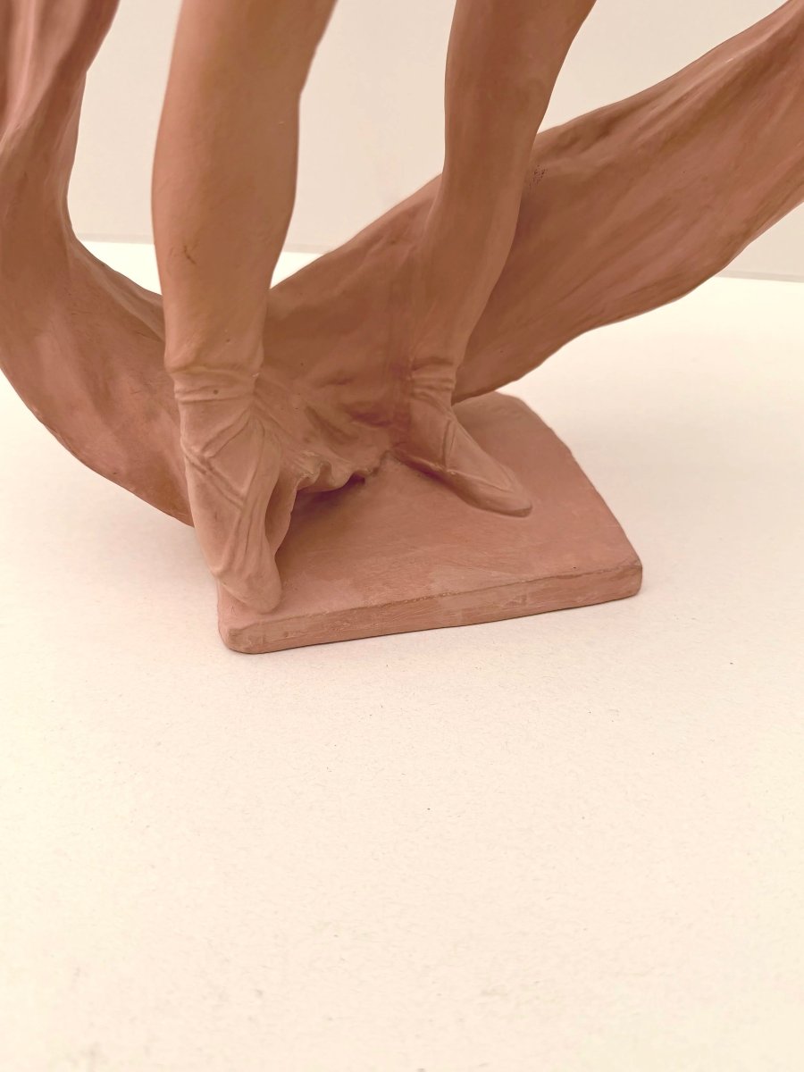 Sculpture "Danseuse MERCEDES DASSY" de Marc DAUTRY en terre cuite, France 1990  -photo-1