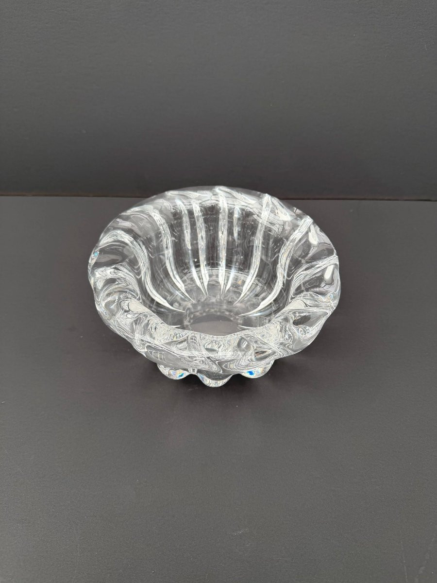 Vide poche de ORREFORS en cristal, Suède 1970-photo-2