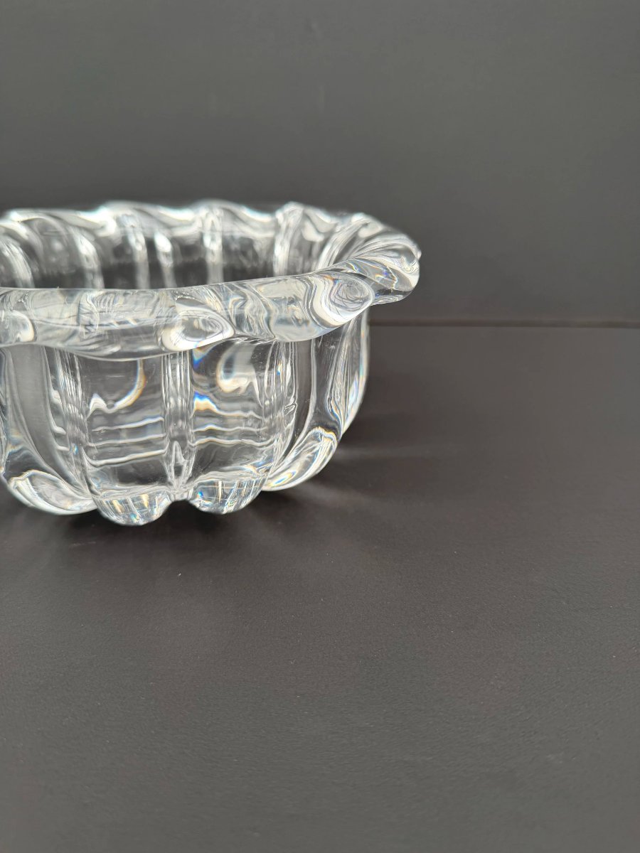 Vide poche de ORREFORS en cristal, Suède 1970-photo-4