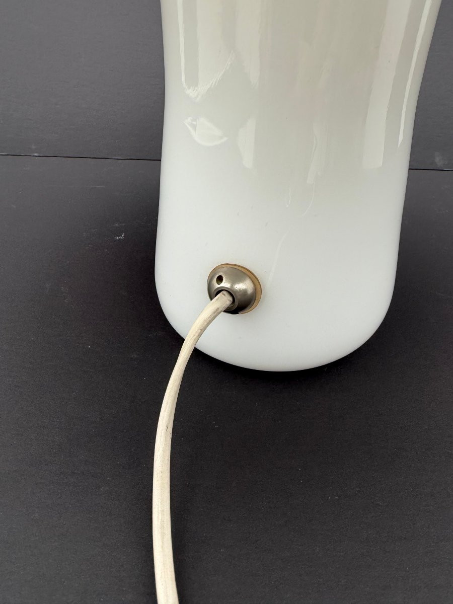 Lampe champignon de RES MURANO en opaline, Italy 1960-photo-2