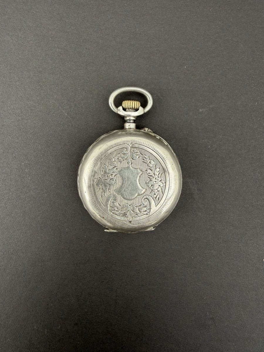 Montre à gousset en argent massif, vers 1900-photo-3