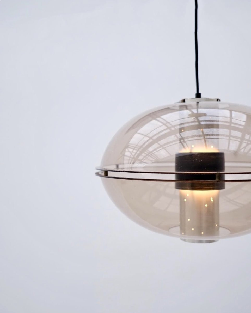 Lustre « Orbiter » de RAAK en métal et plexiglas, Pays-Bas 1970-photo-3