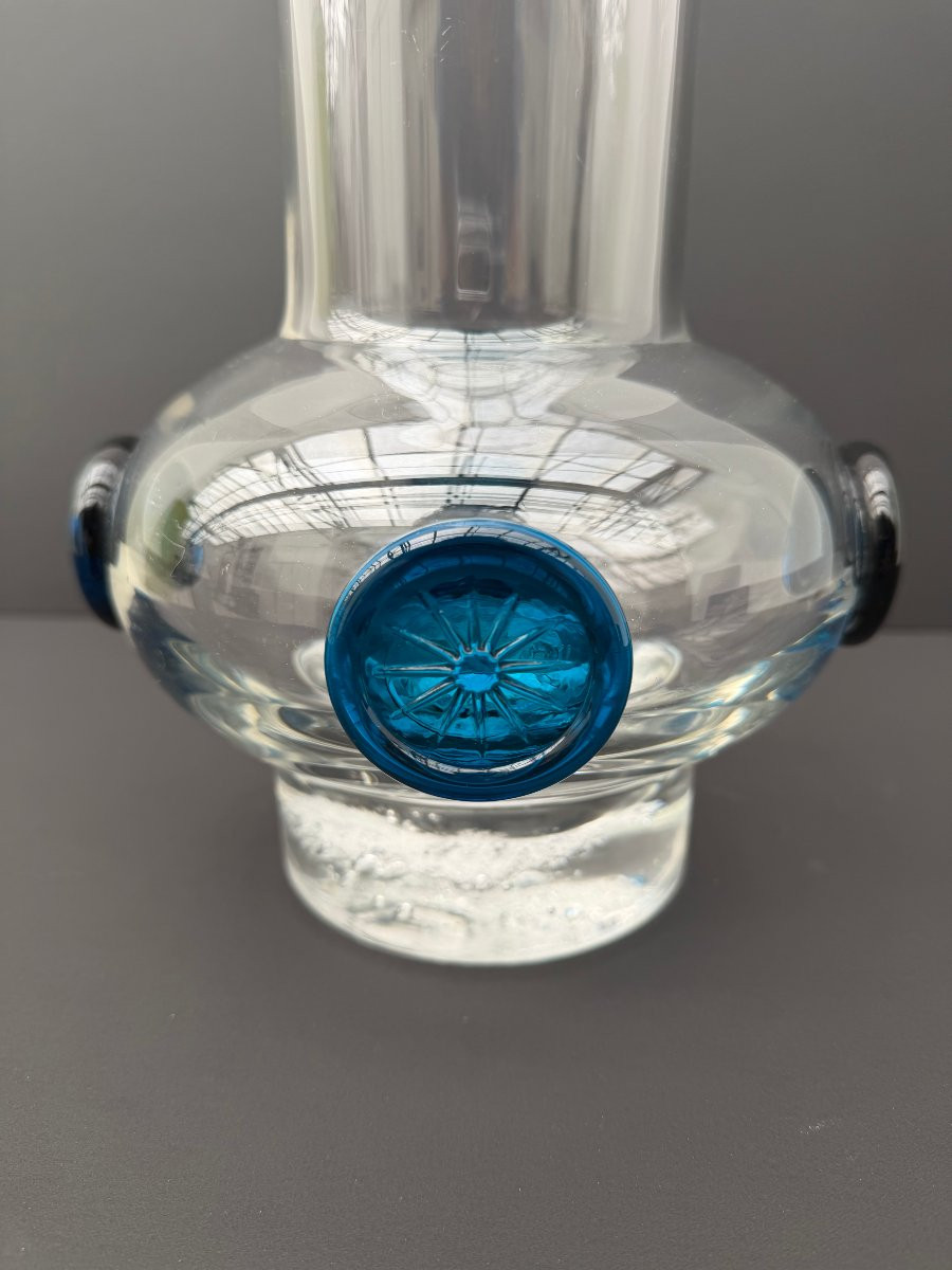 Vase en verre soufflé, 1970-photo-3