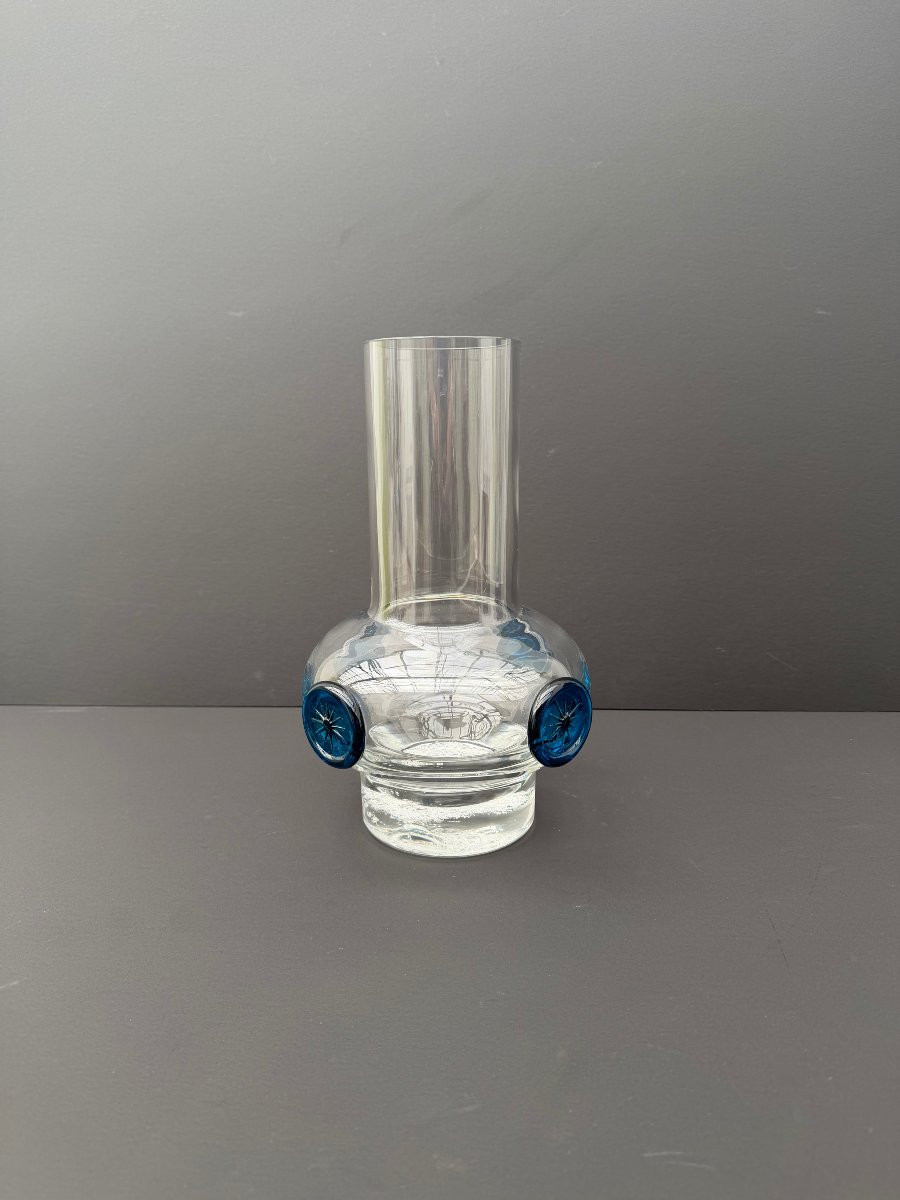 Vase en verre soufflé, 1970-photo-4