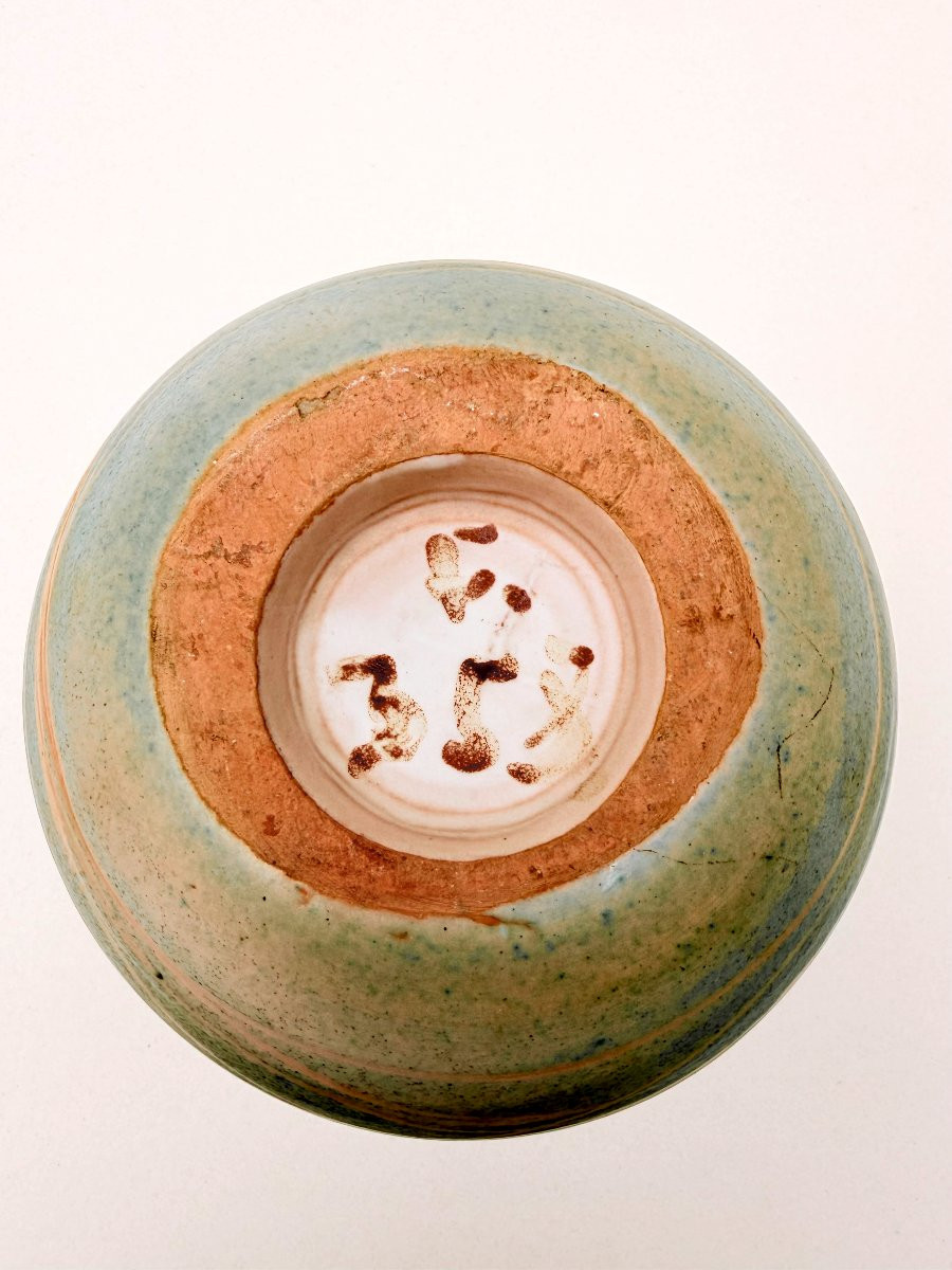 Ceramic Vase, Signed, Circa 1970-photo-1