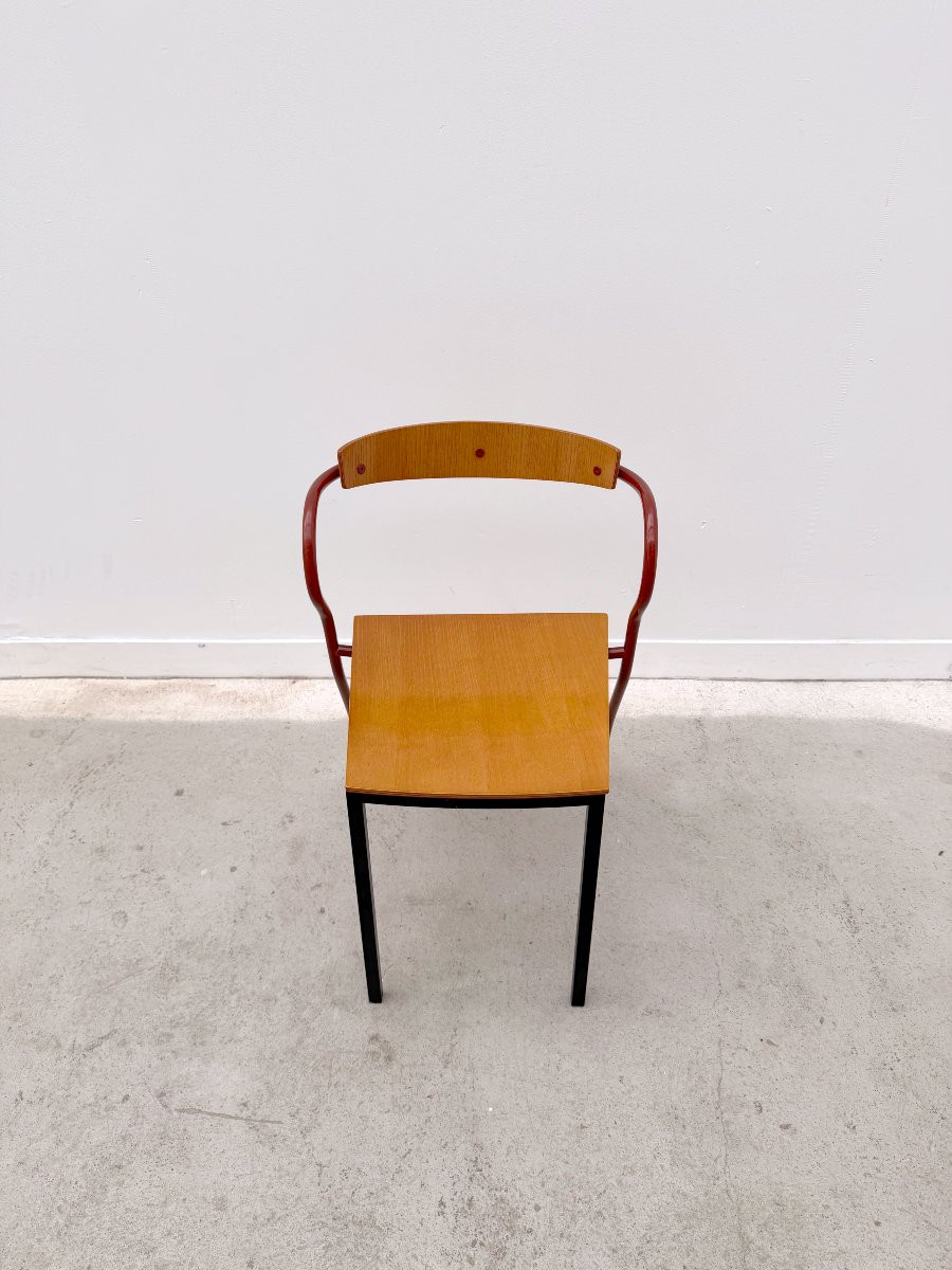 "rio" Chair By Pascal Mourgue Edition Artelano In Wood And Metal, 1991-photo-3