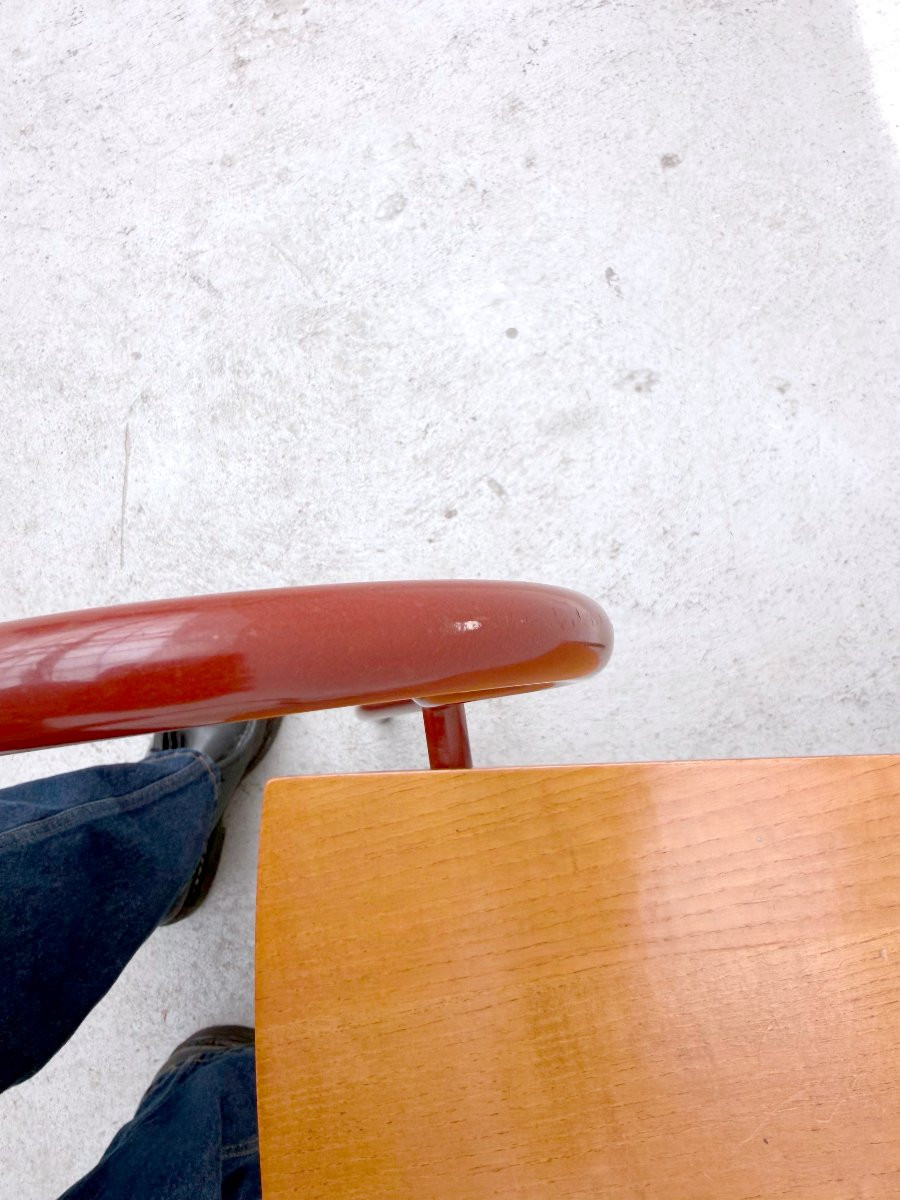 "rio" Chair By Pascal Mourgue Edition Artelano In Wood And Metal, 1991-photo-5